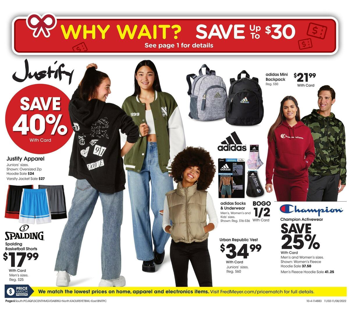 Fred Meyer General Merchandise Weekly Ad from November 2