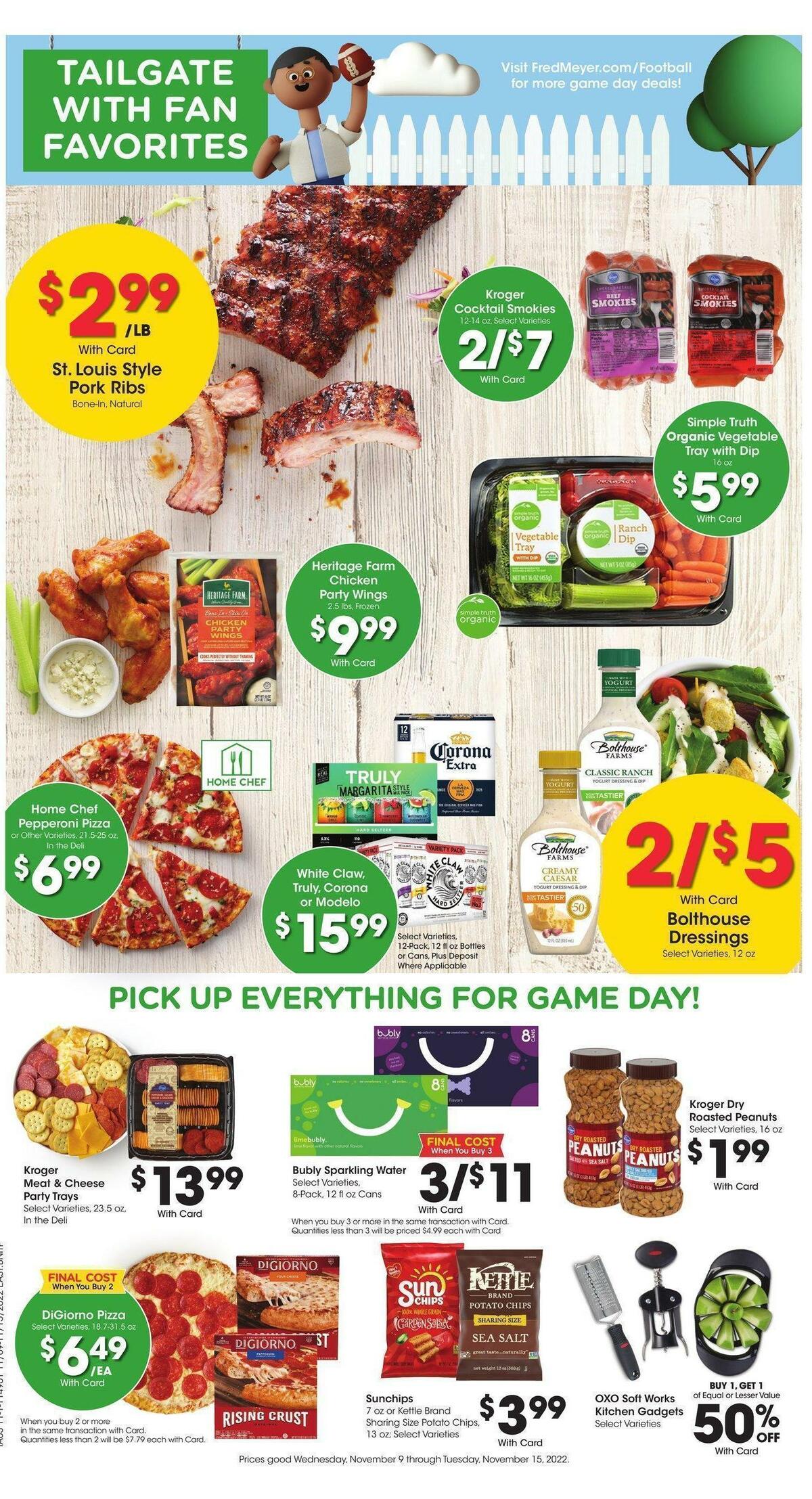 Fred Meyer Weekly Ad from November 9