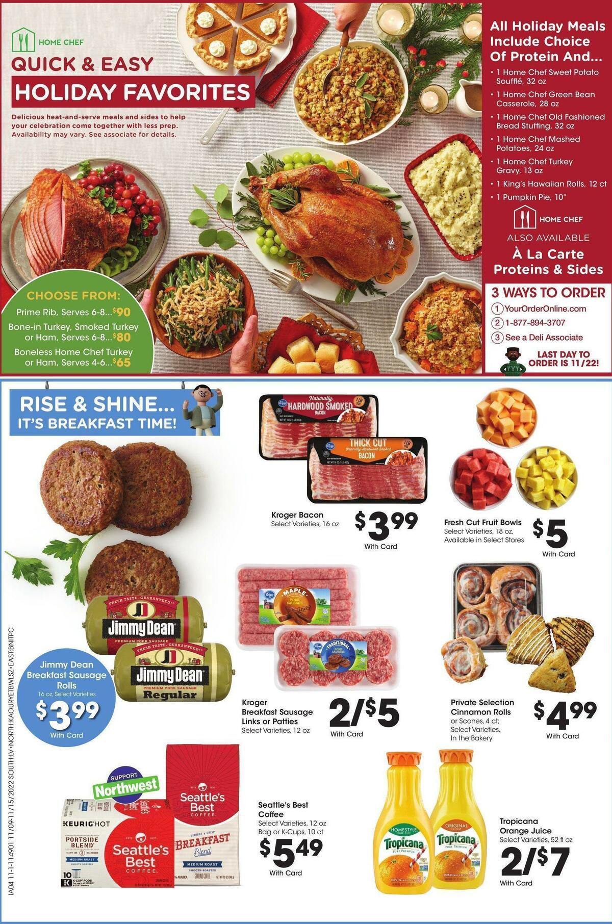 Fred Meyer Weekly Ad from November 9