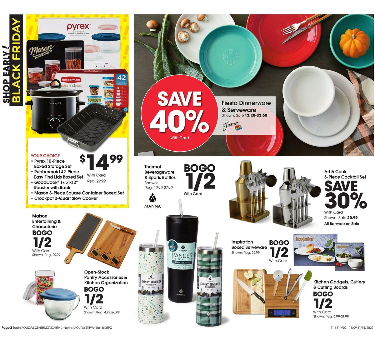 Fred Meyer General Merchandise Weekly Ad from November 9