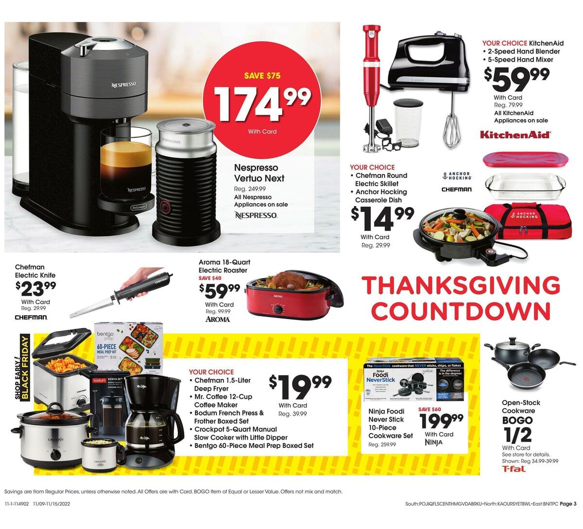 Fred Meyer General Merchandise Weekly Ad from November 9