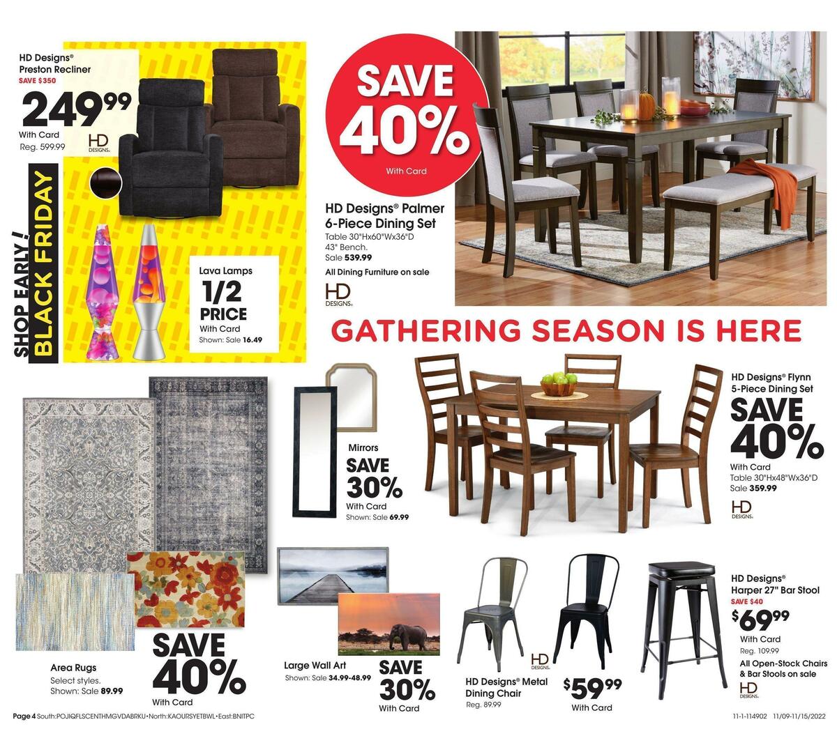 Fred Meyer General Merchandise Weekly Ad from November 9