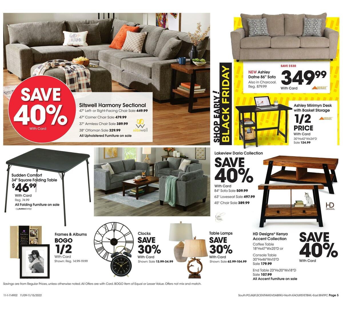 Fred Meyer General Merchandise Weekly Ad from November 9
