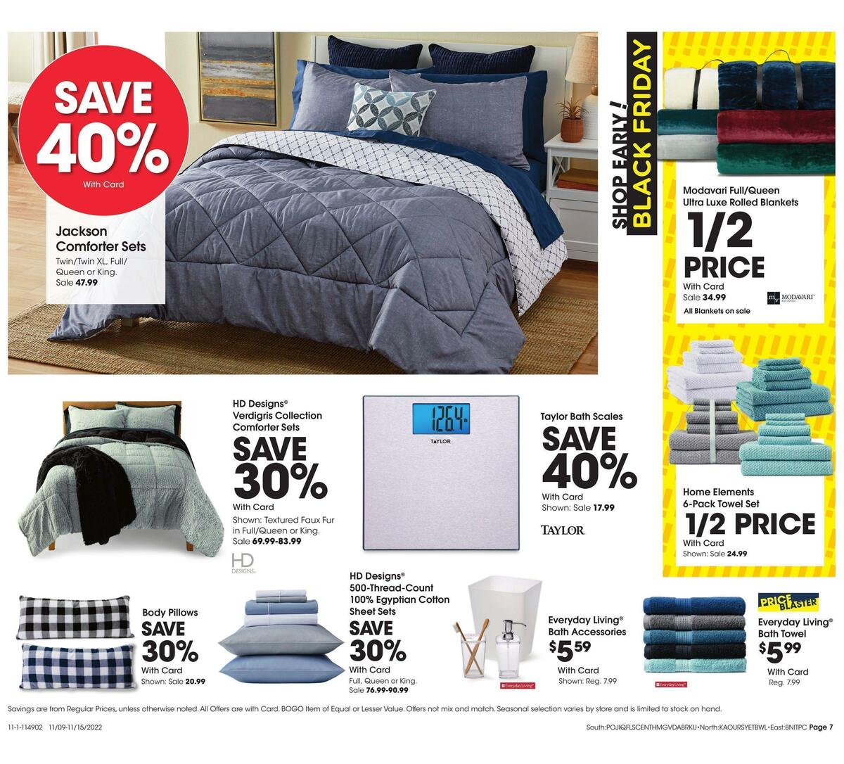 Fred Meyer General Merchandise Weekly Ad from November 9