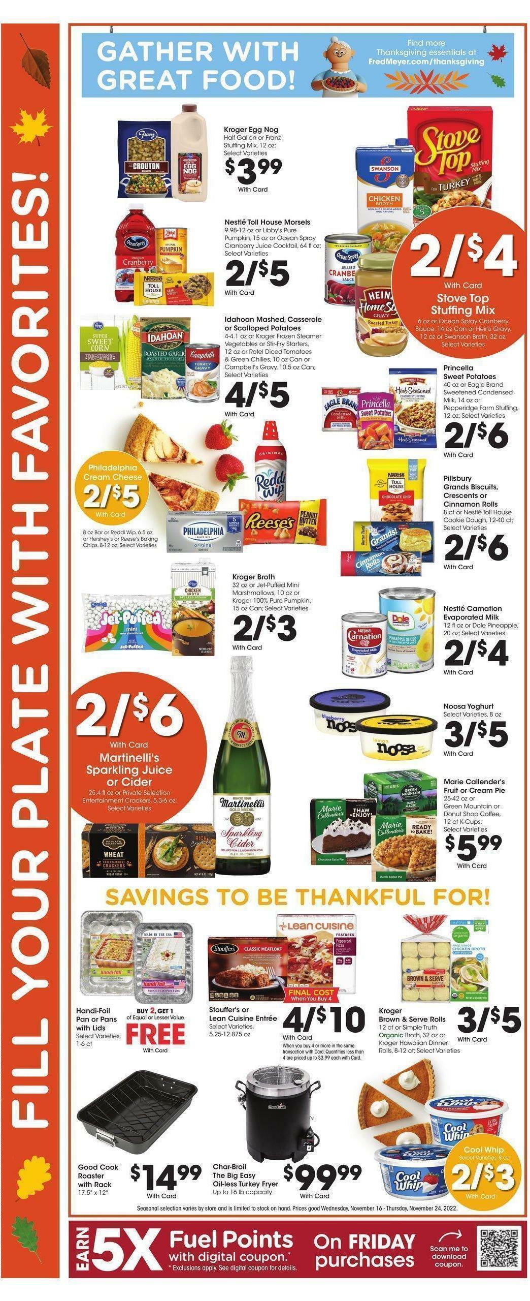 Fred Meyer Weekly Ad from November 16