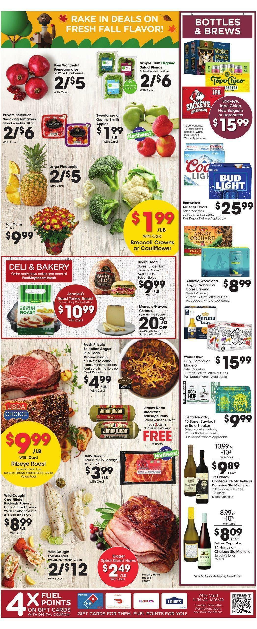Fred Meyer Weekly Ad from November 16