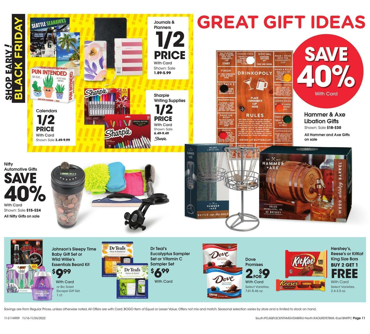 Fred Meyer General Merchandise Weekly Ad from November 16