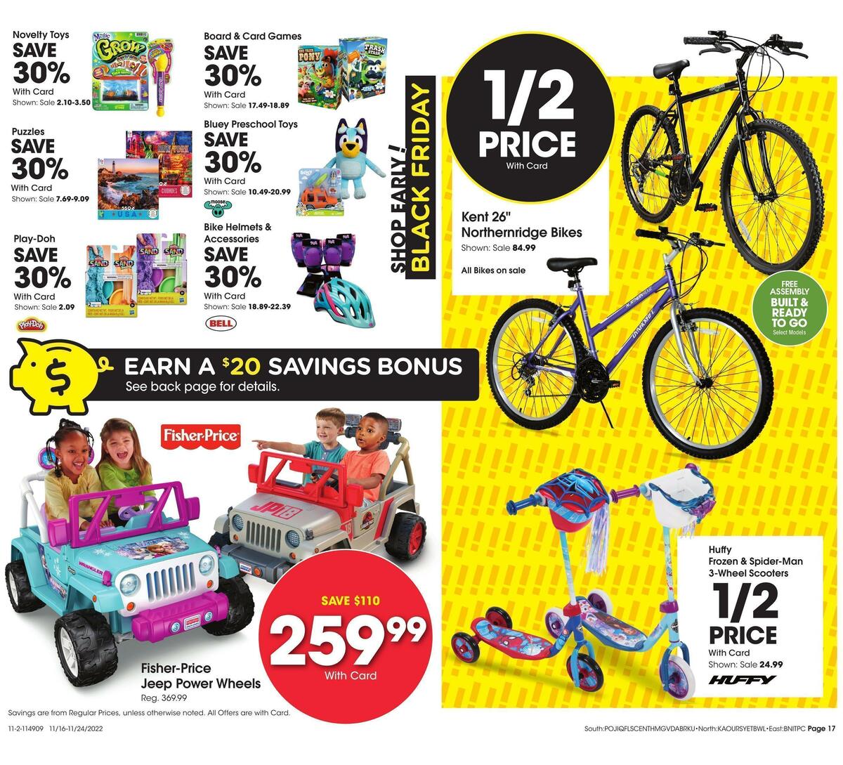 Fred Meyer General Merchandise Weekly Ad from November 16