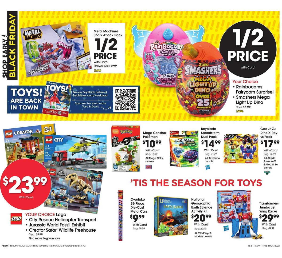 Fred Meyer General Merchandise Weekly Ad from November 16