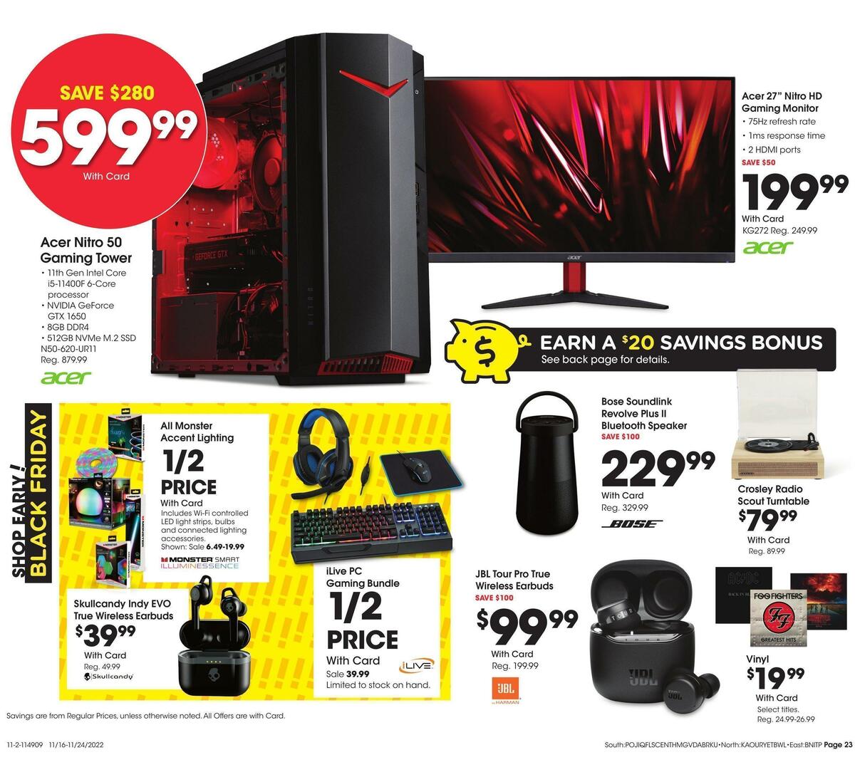 Fred Meyer General Merchandise Weekly Ad from November 16