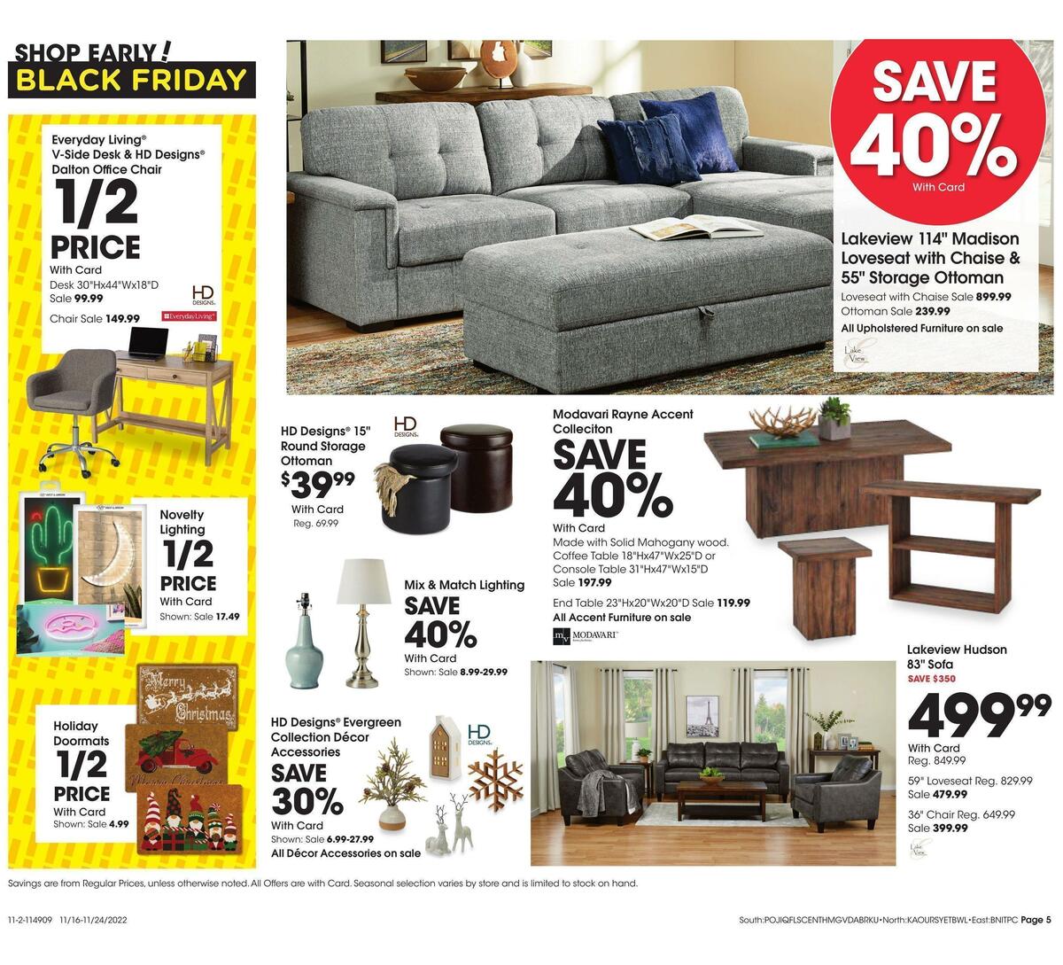 Fred Meyer General Merchandise Weekly Ad from November 16