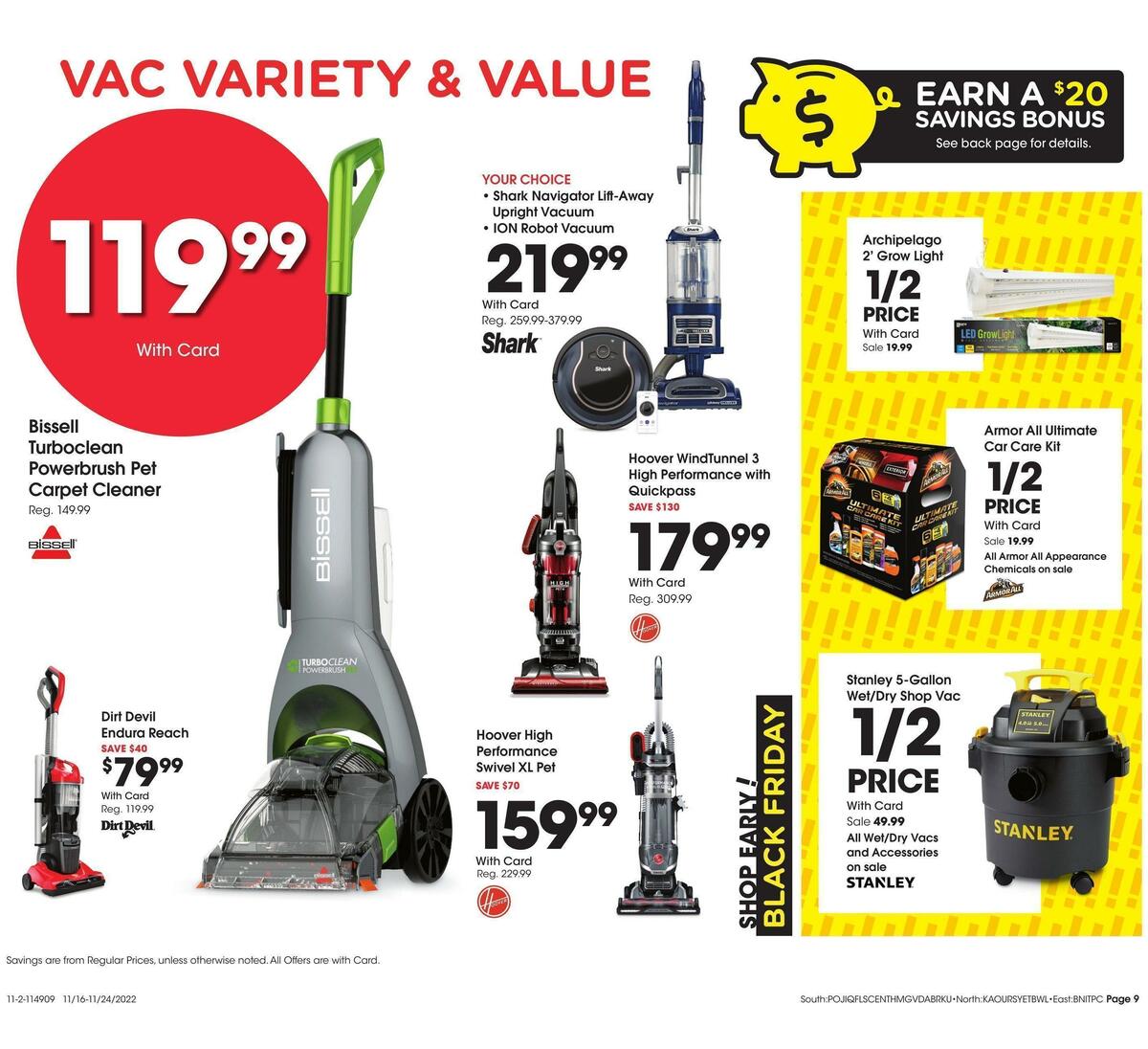 Fred Meyer General Merchandise Weekly Ad from November 16