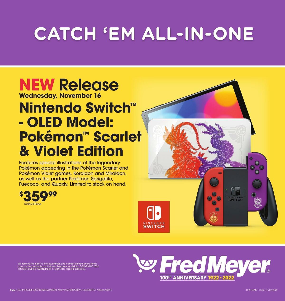 Fred Meyer New Release Weekly Ad from November 16