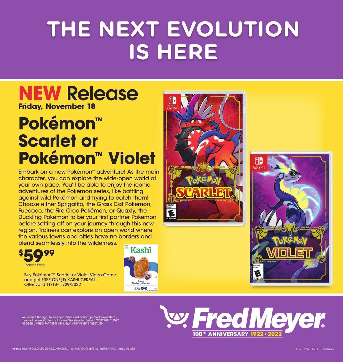 Fred Meyer New Release Weekly Ad from November 16