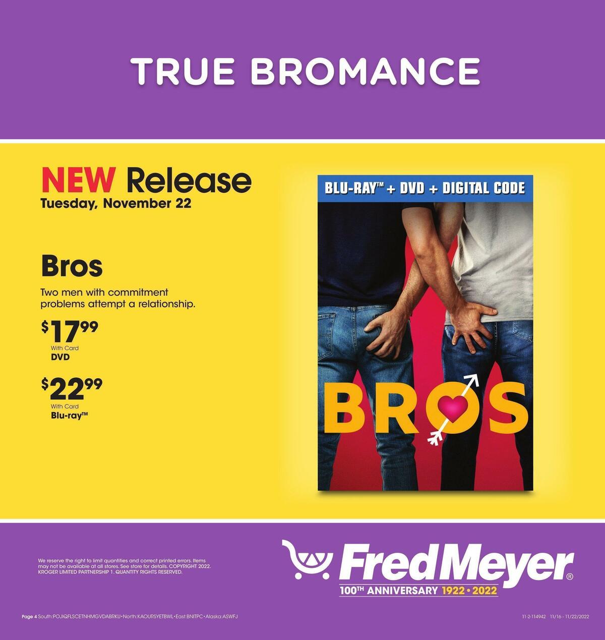 Fred Meyer New Release Weekly Ad from November 16