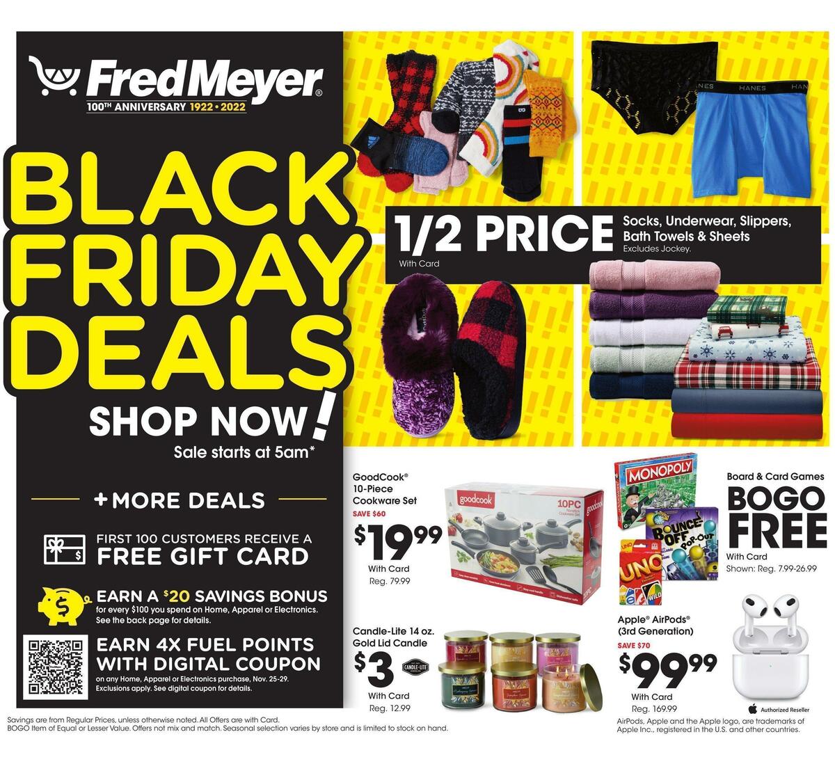 Fred Meyer Black Friday Weekly Ad from November 25