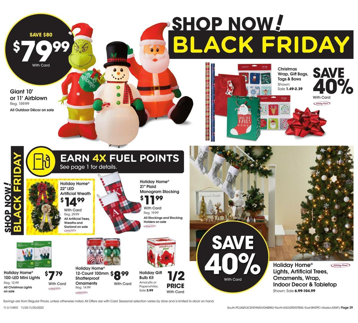 Fred Meyer Black Friday Weekly Ad from November 25