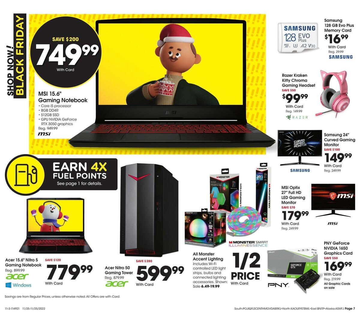 Fred Meyer Black Friday Weekly Ad from November 25