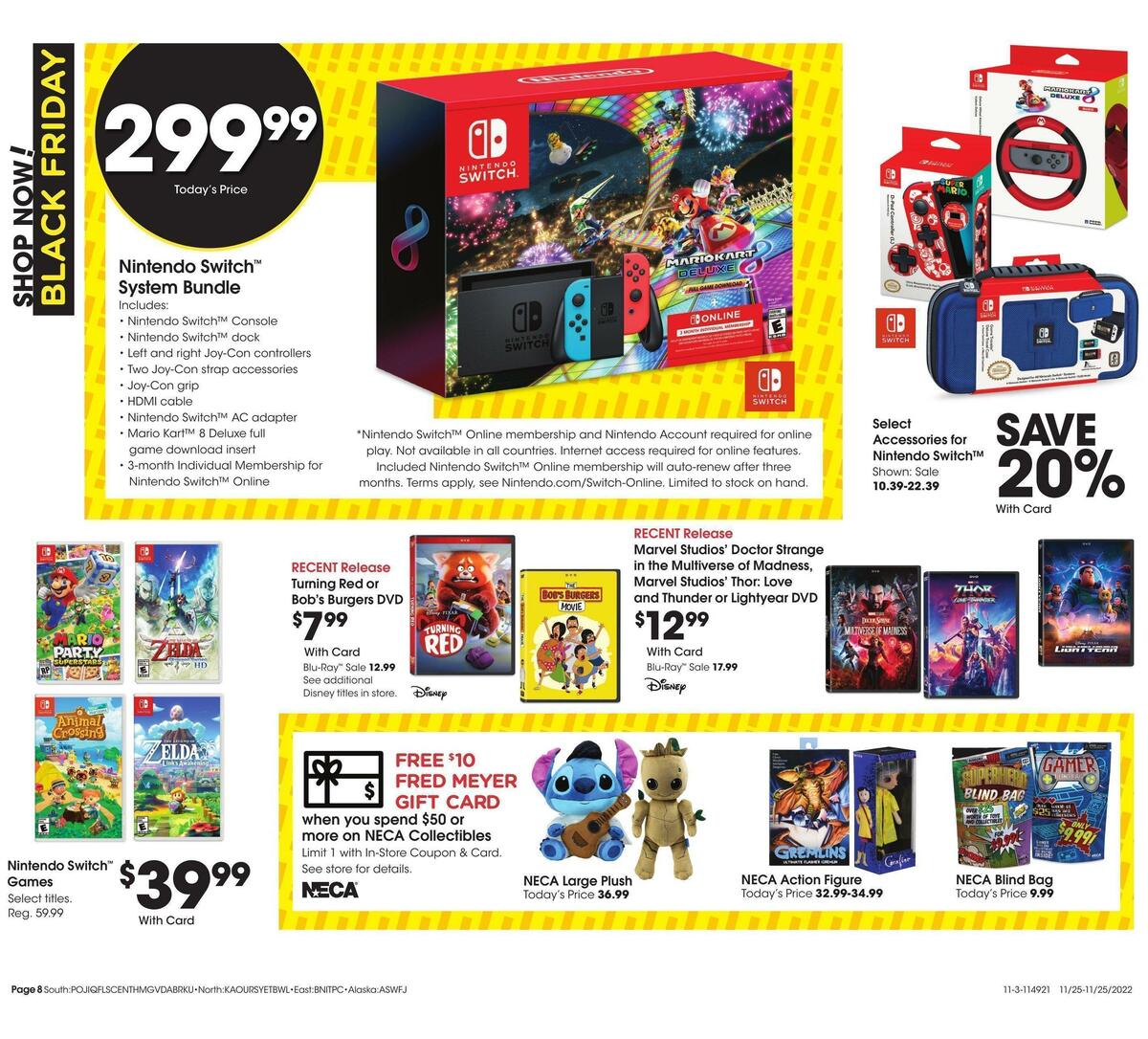 Fred Meyer Black Friday Weekly Ad from November 25