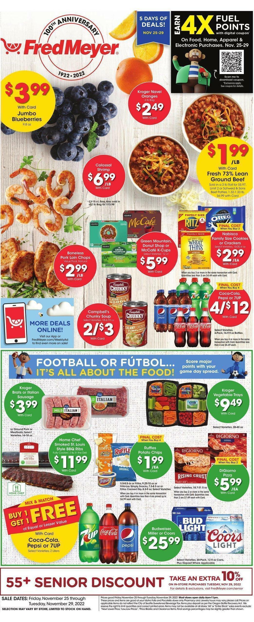 Fred Meyer Weekly Ad from November 25