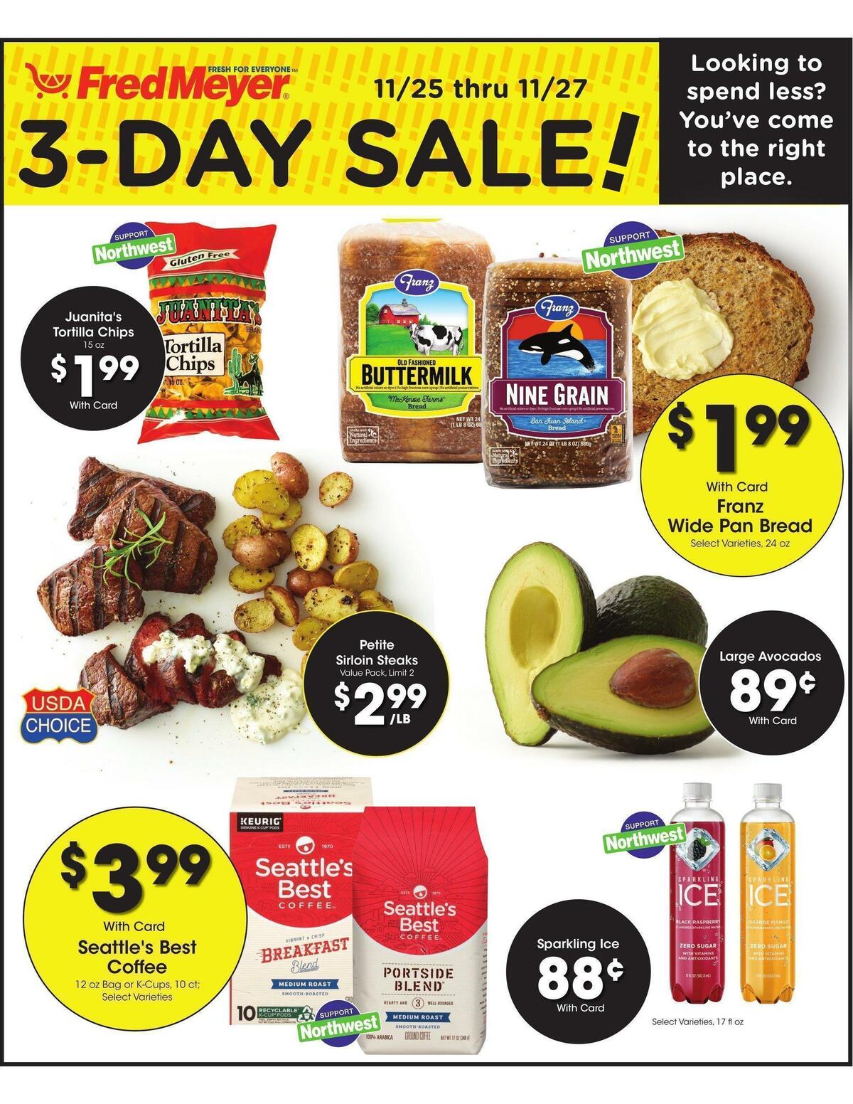 Fred Meyer 3-Day Sale! Weekly Ad from November 25