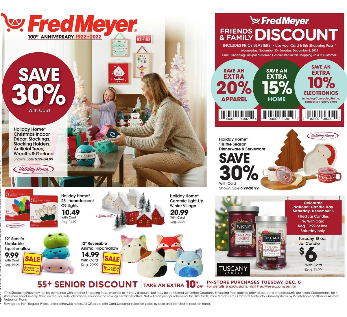 Fred Meyer General Merchandise Weekly Ad from November 30