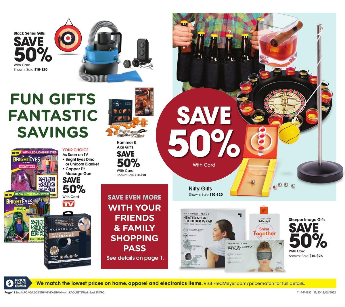 Fred Meyer General Merchandise Weekly Ad from November 30