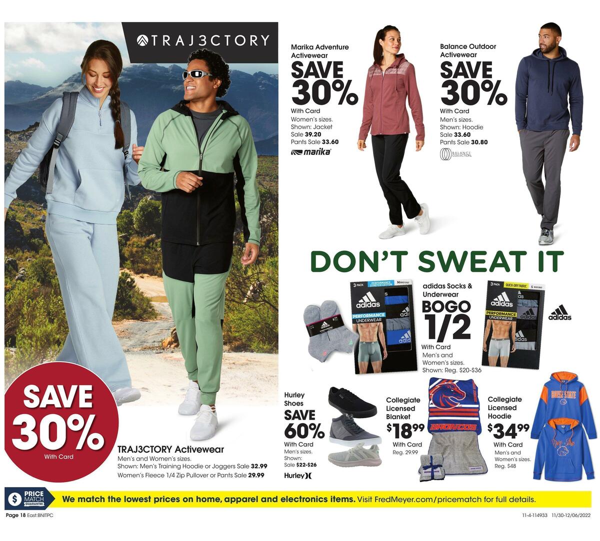 Fred Meyer General Merchandise Weekly Ad from November 30