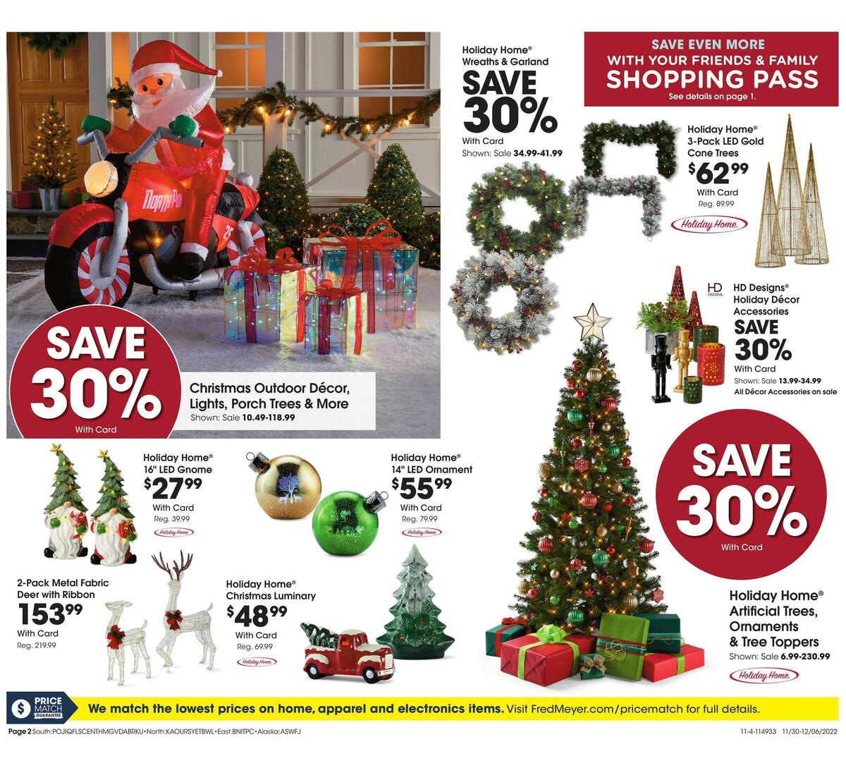 Fred Meyer General Merchandise Weekly Ad from November 30