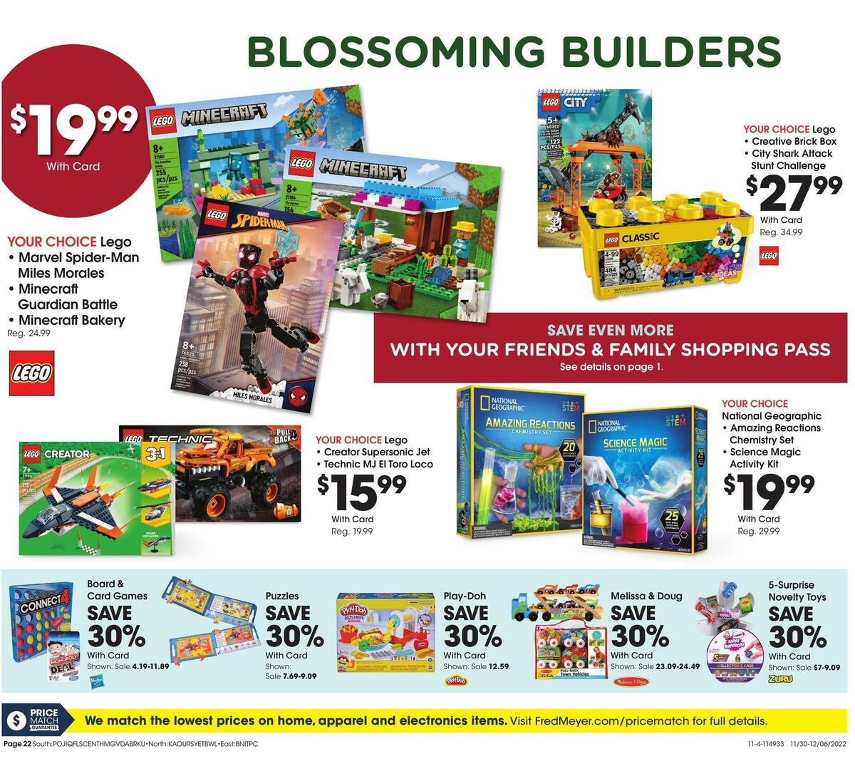 Fred Meyer General Merchandise Weekly Ad from November 30