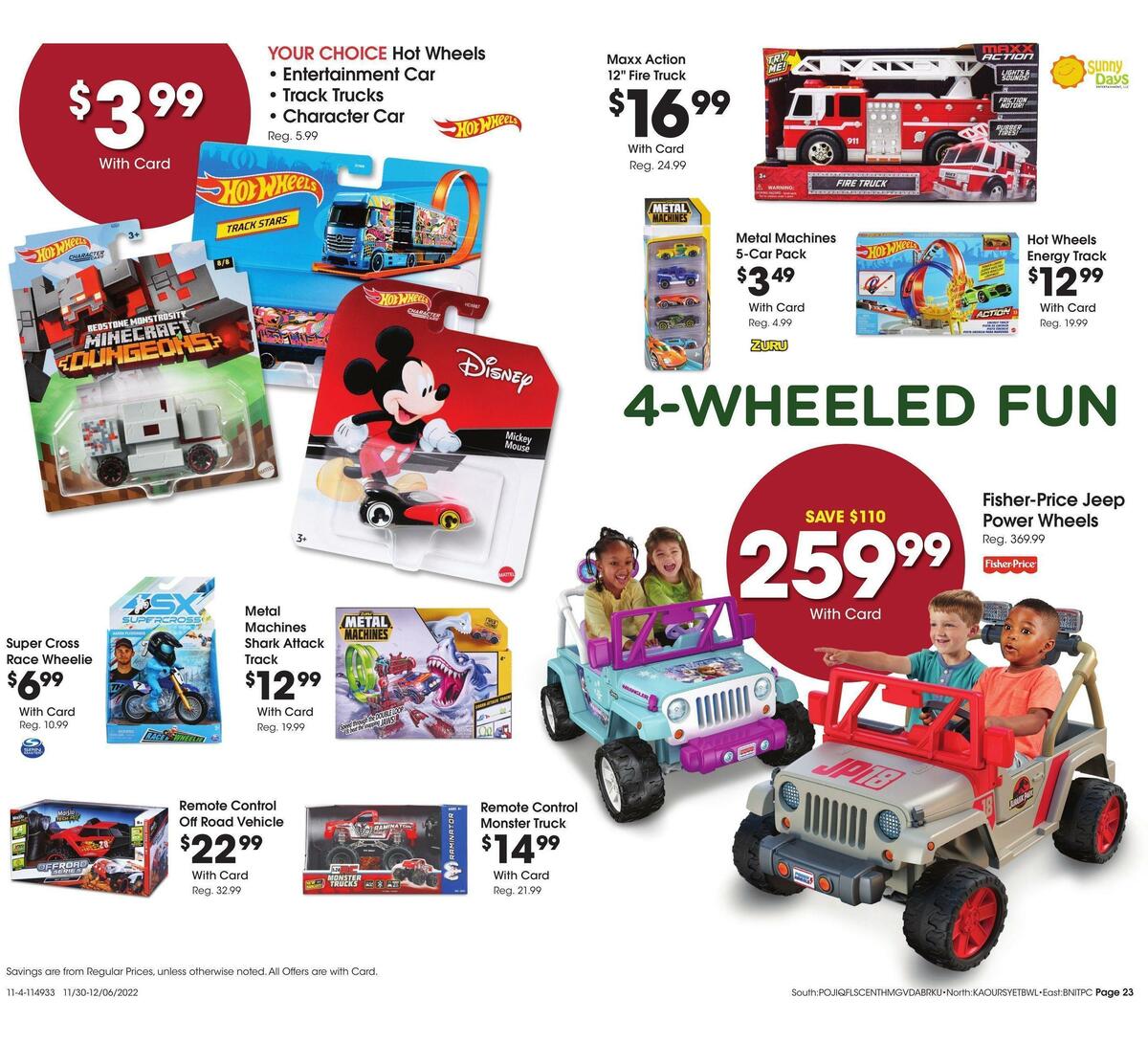Fred Meyer General Merchandise Weekly Ad from November 30