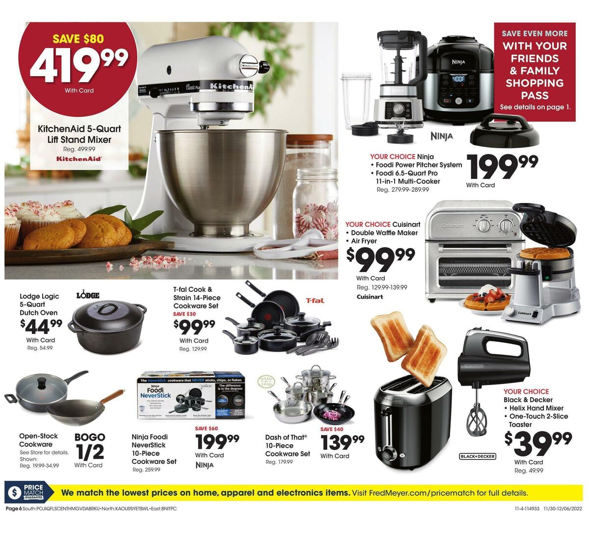 Fred Meyer General Merchandise Weekly Ad from November 30