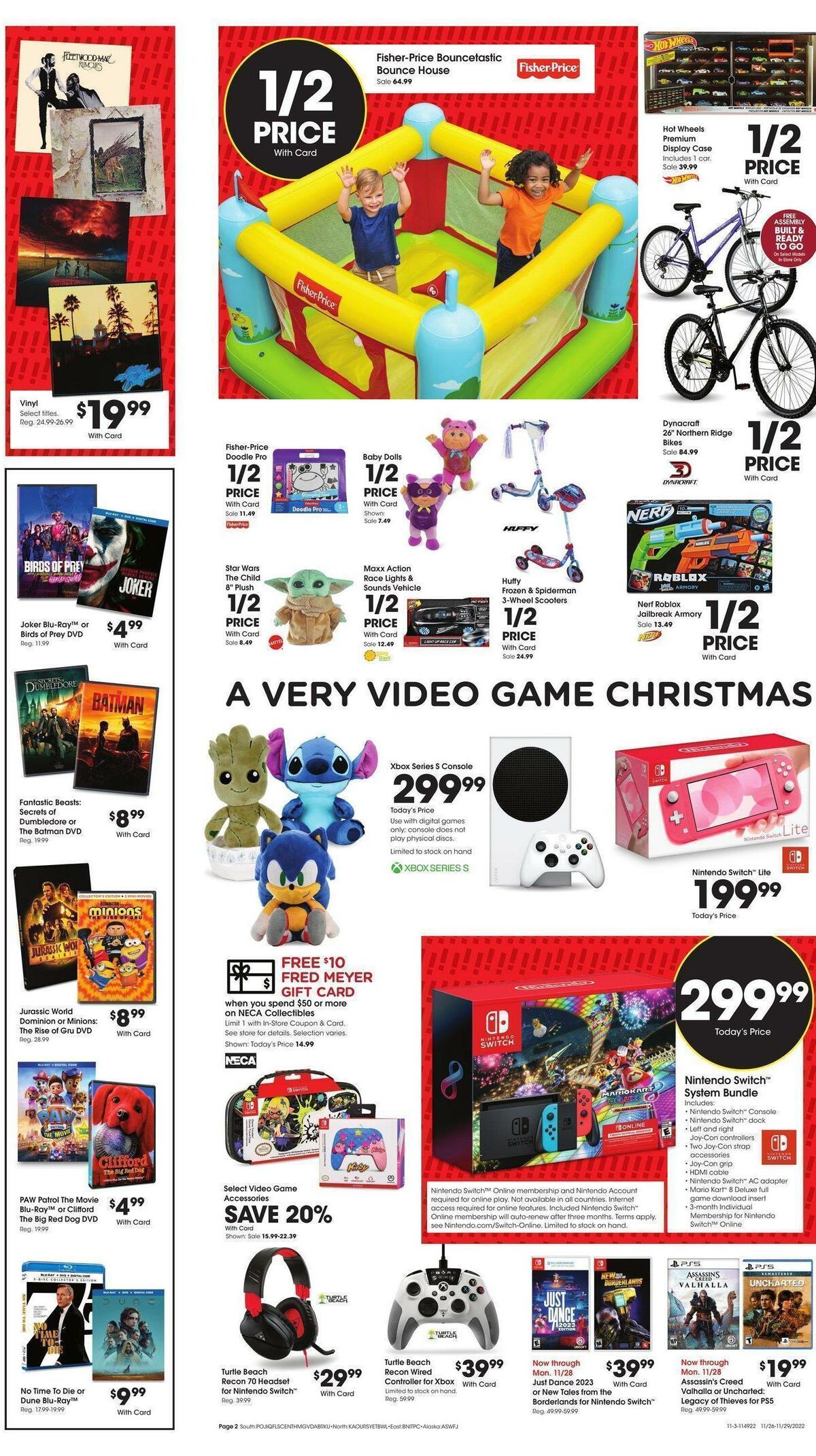 Fred Meyer Black Friday Extended Sale Weekly Ad from November 26