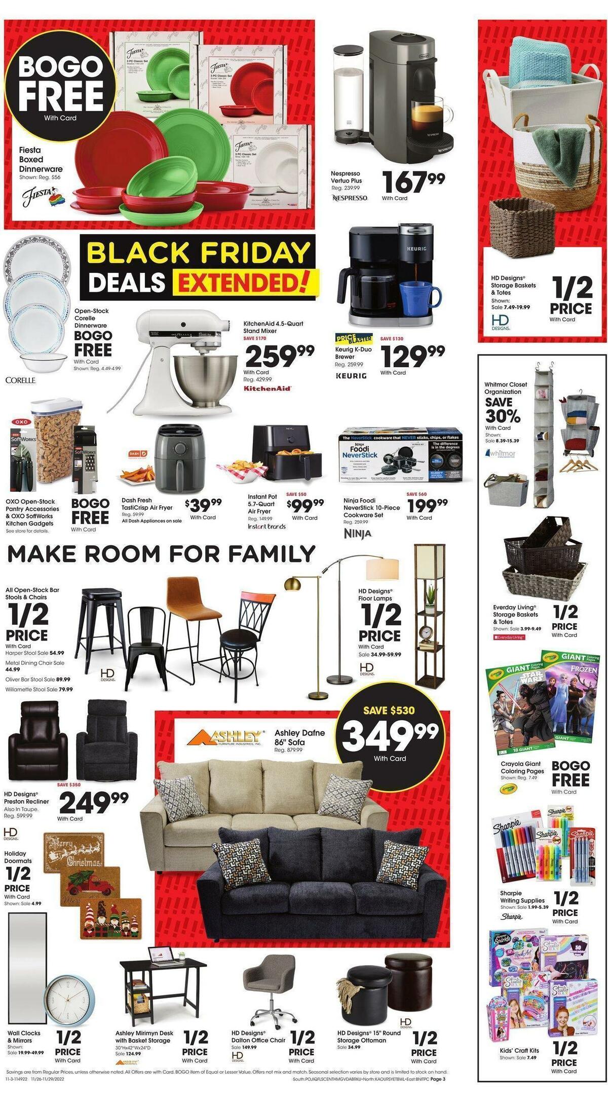 Fred Meyer Black Friday Extended Sale Weekly Ad from November 26