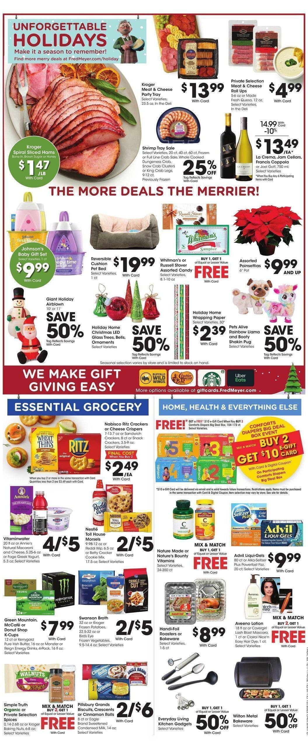Fred Meyer Weekly Ad from December 7