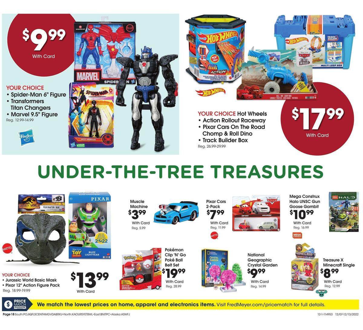 Fred Meyer General Merchandise Weekly Ad from December 7