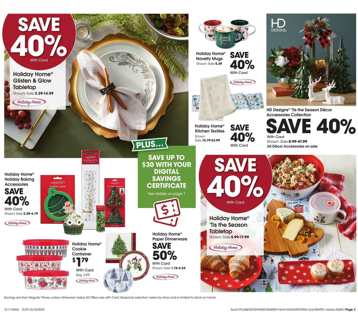 Fred Meyer General Merchandise Weekly Ad from December 7