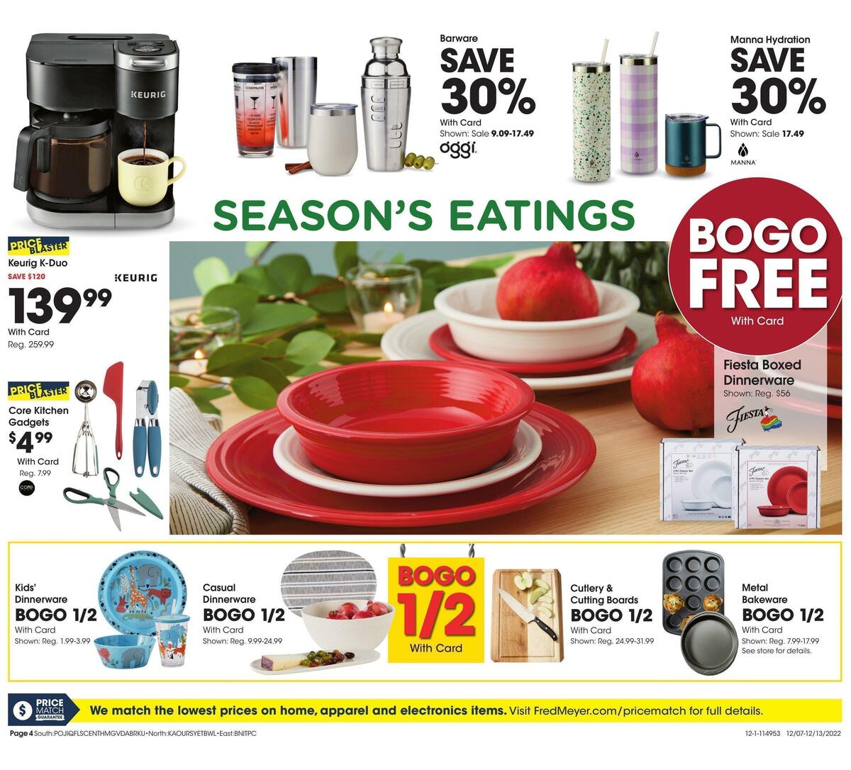 Fred Meyer General Merchandise Weekly Ad from December 7
