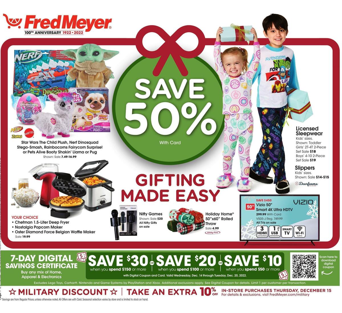 Fred Meyer General Merchandise Weekly Ad from December 14