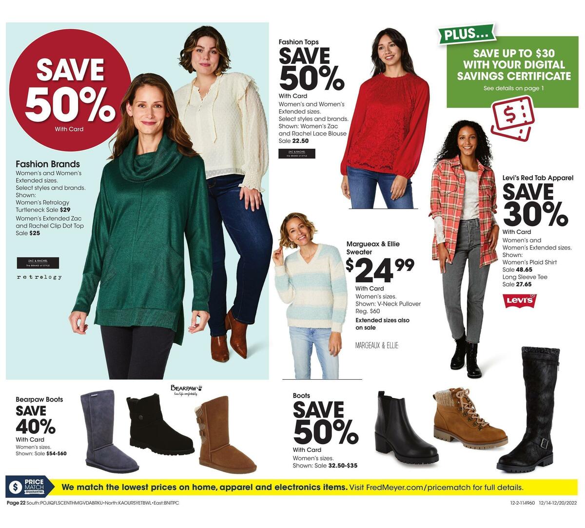 Fred Meyer General Merchandise Weekly Ad from December 14