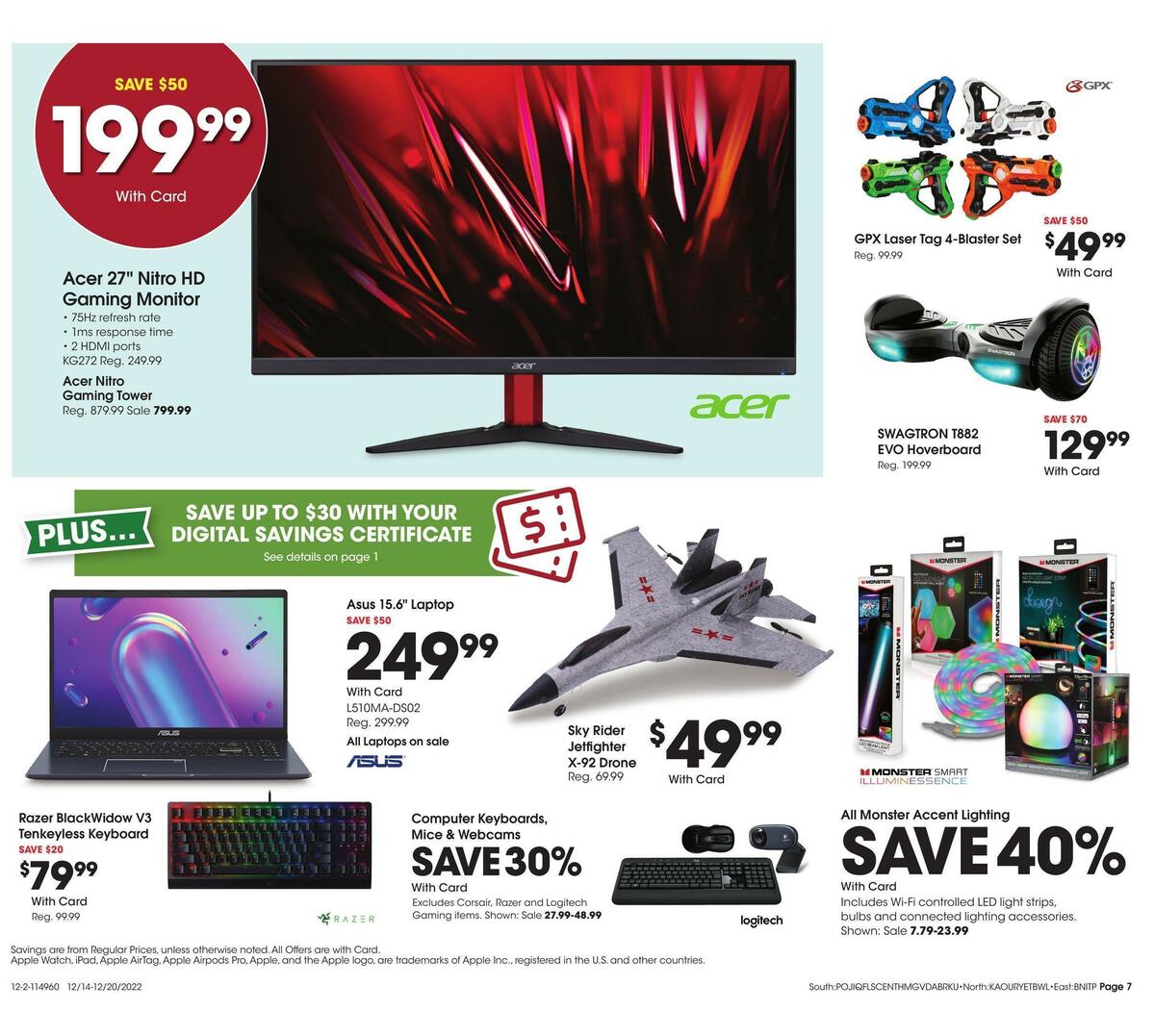 Fred Meyer General Merchandise Weekly Ad from December 14
