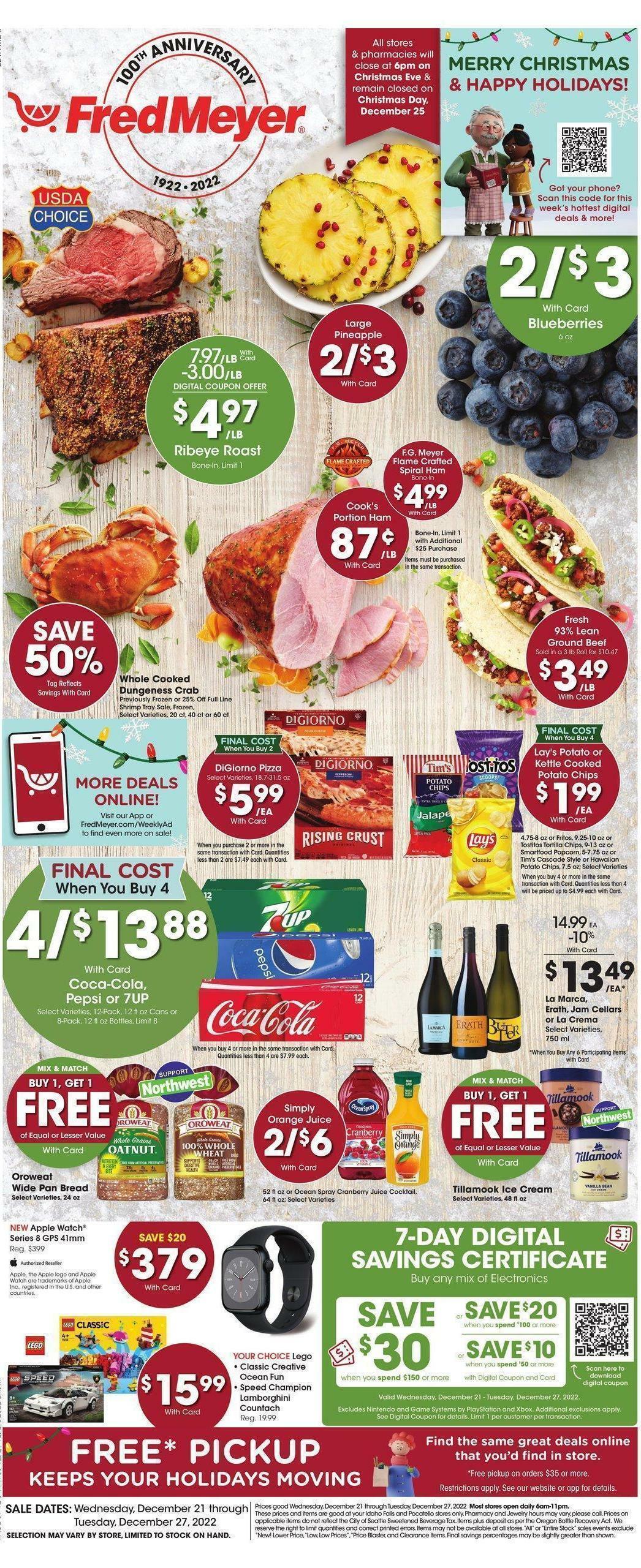 Fred Meyer Weekly Ad from December 21