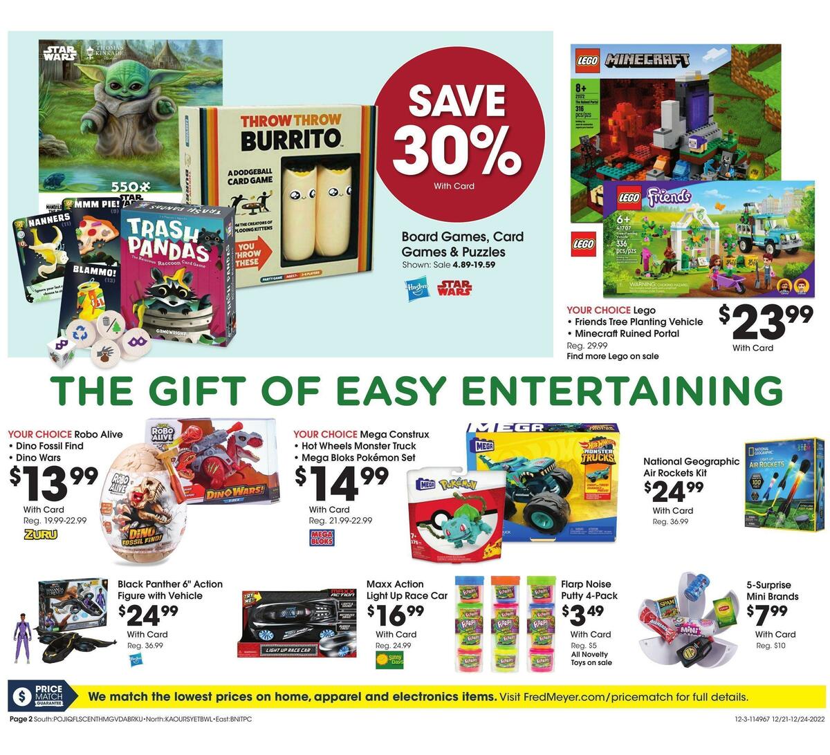 Fred Meyer General Merchandise Weekly Ad from December 21