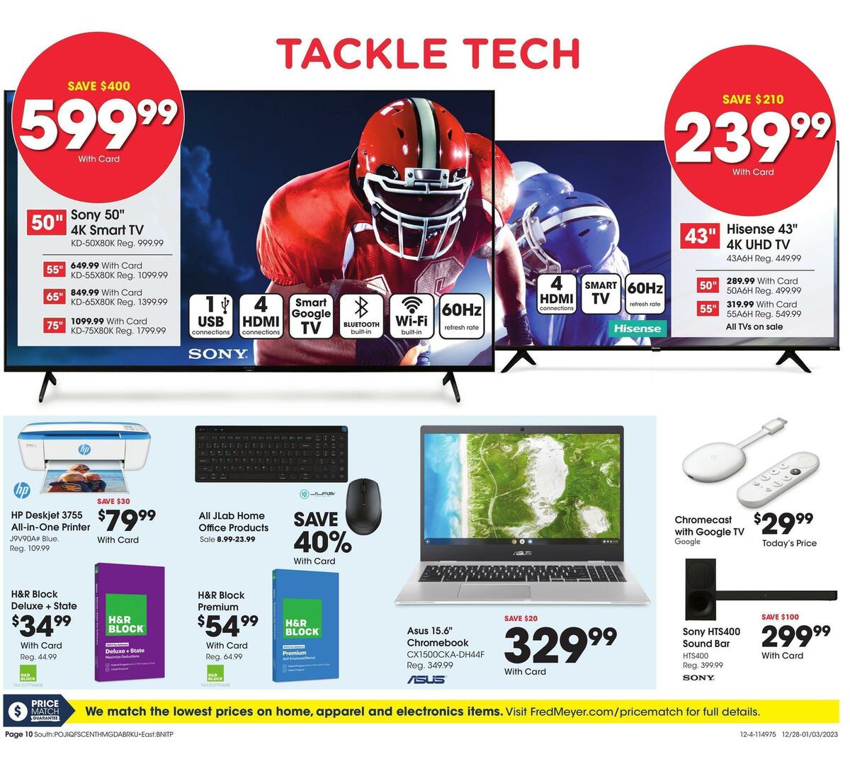 Fred Meyer General Merchandise Weekly Ad from December 26