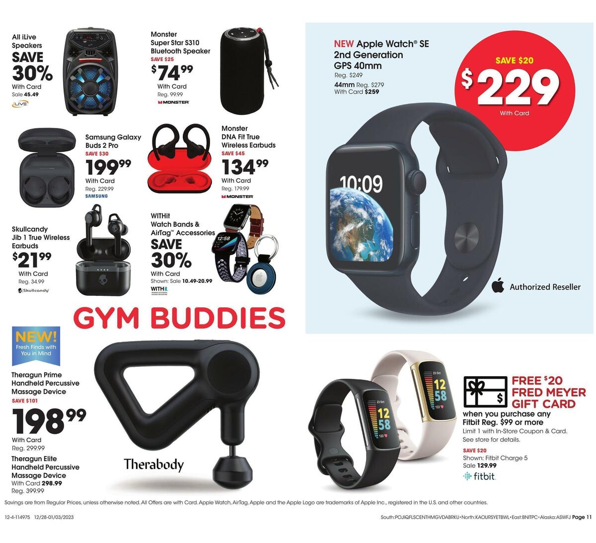Fred Meyer General Merchandise Weekly Ad from December 26