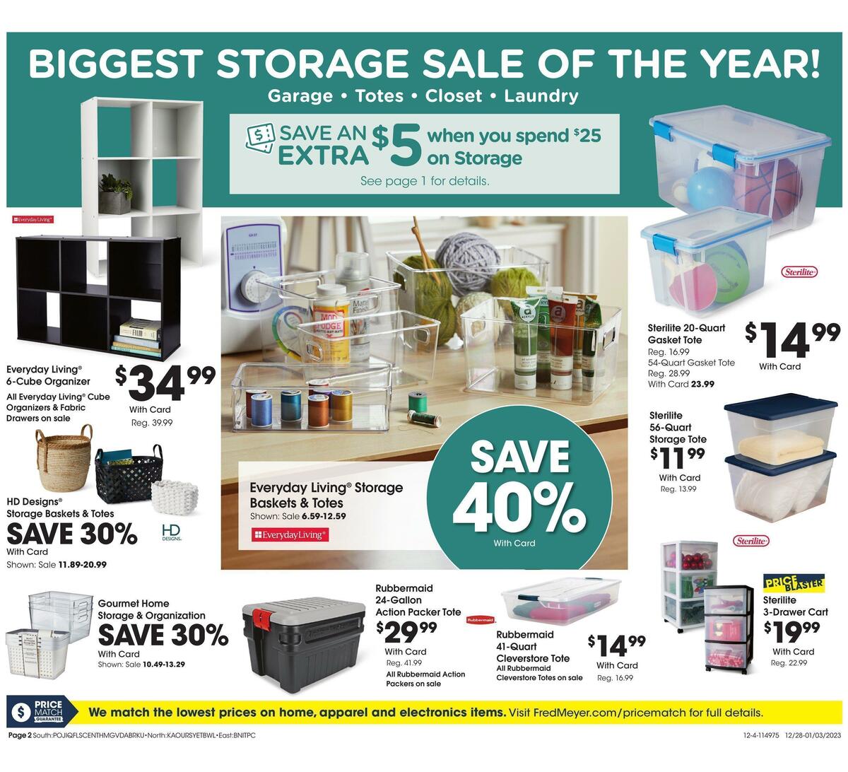 Fred Meyer General Merchandise Weekly Ad from December 26