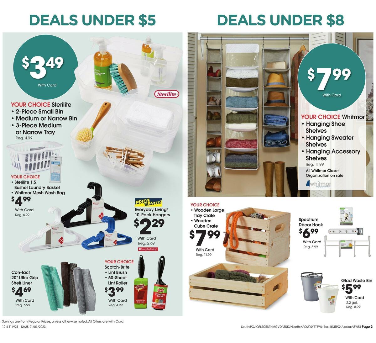 Fred Meyer General Merchandise Weekly Ad from December 26
