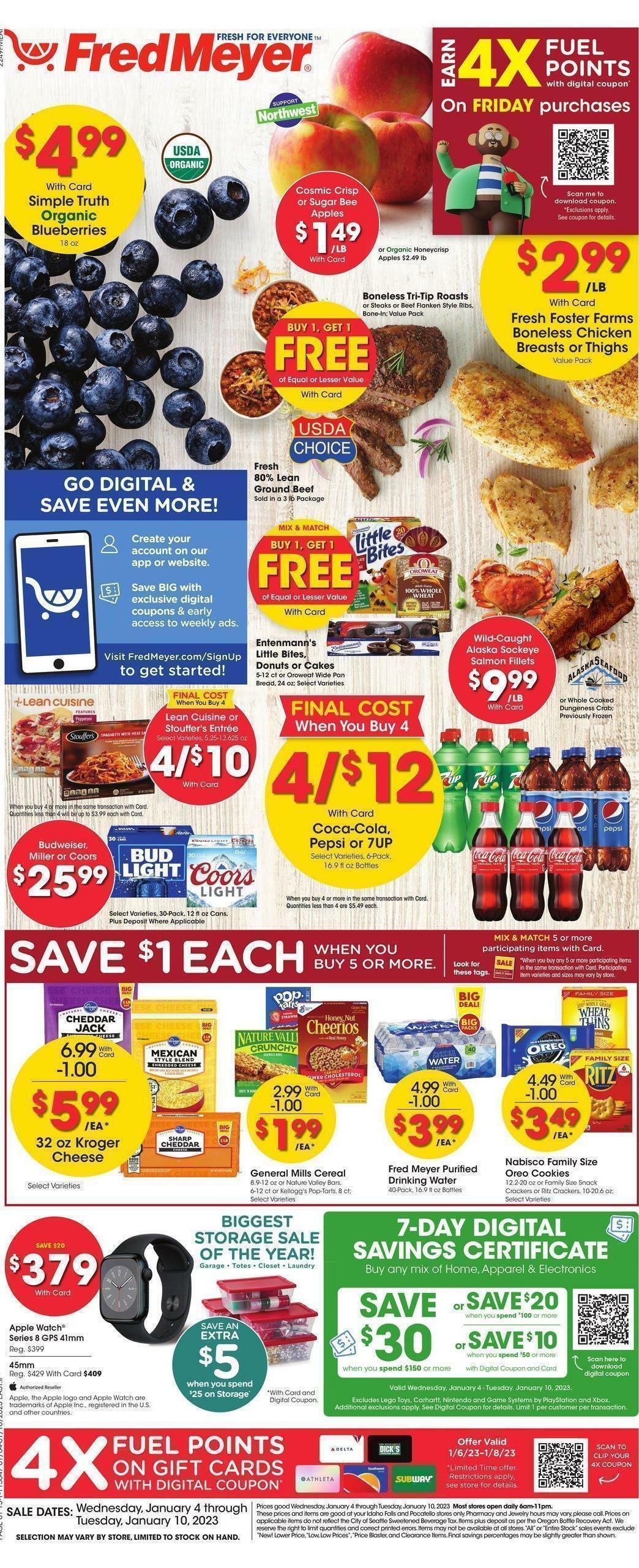 Fred Meyer Weekly Ad from January 4