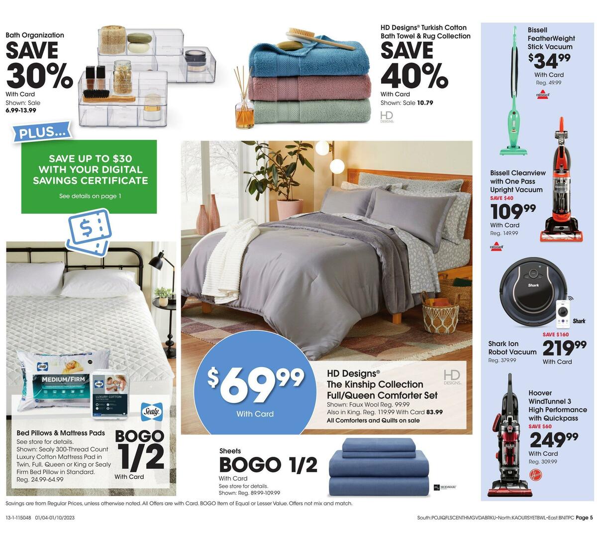 Fred Meyer General Merchandise Weekly Ad from January 4