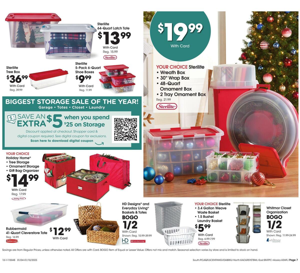 Fred Meyer General Merchandise Weekly Ad from January 4